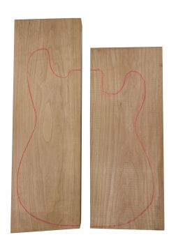 Body Europ. Red Alder, Prime grade AA, 2-pcs. 24mm only